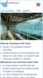 Mobile Screenshot of geruestbau-falk.de